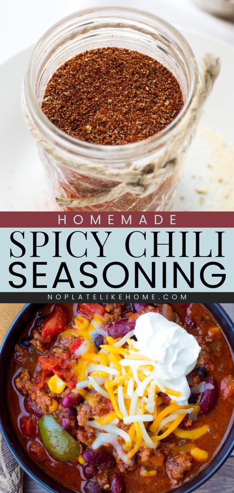 You can make this homemade condiment idea in just minutes! This Homemade Spicy Chili Seasoning is tasty, spicy, and smoky. Add this flavorful seasoning to your easy condiment recipes! Spicy Chili Seasoning Mix Recipe, Hot Chili Seasoning Recipe, Chili Bean Seasoning Recipe, Chilli Seasoning Diy, Chile Seasoning Homemade, Chili Seasoning Recipe Mccormick, Chilli Seasoning Mix Recipe, Chili Seasoning Recipe Homemade, Spicy Chilli Recipes