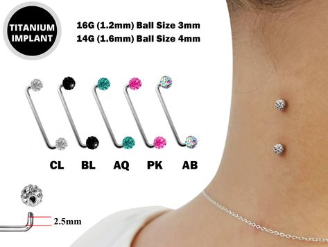 #piercings #bodypiercing #bodyjewelry  #piercingjewelry #dermalpiercing #napepiercing #staplebarbell #collarbonebarbell #thirdeyepiercing
#dermalsurfacepiercing #titaniumsurfacebarbellwithmulticrystalball #titaniumsurfacebarbellwithferidoball #surfacebarbell #barbellforskin Collar Bone Piercing Dermals, Surface Piercing Face, Collar Bone Piercing, Bone Piercing, Nape Piercing, Anti Eyebrow, Surface Piercing, Dermal Piercing, Piercing Shop