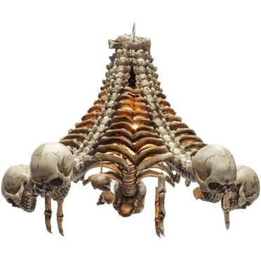 Skull Chandelier, Bone Decor, Dark Home Decor, Goth Home, Goth Home Decor, Dark Home, Goth Decor, Chandelier Light, Gothic Decor