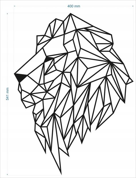 Colorful Lion Tattoo, Geometric Lion Tattoo, Geometric Art Animal, Geometric Lion, Lion Tattoo Design, Geometric Design Art, Stick Art, Geometric Drawing, Free Stencils