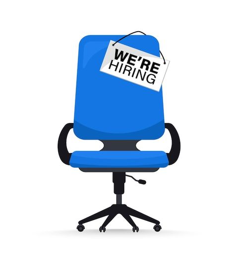 We Are Hiring, We Need You, We're Hiring, A Sign, Need You, Flyer Design, We Need, Premium Vector, Office Chair