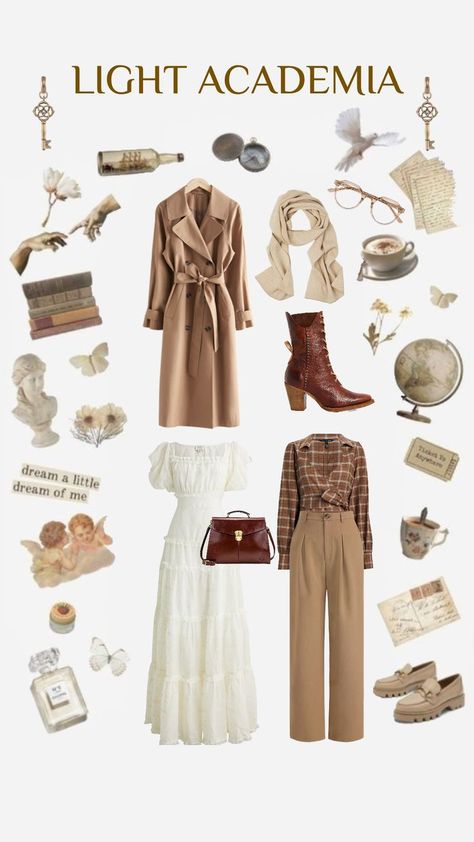 Light Academia Outfit Women, Light Academia Outfits Aesthetic, Modern Princess Aesthetic, Light Academia Fashion, Light Academia Style, Dark Academia Aesthetic Outfit, Light Academia Outfit, La Outfit, Victorian Library