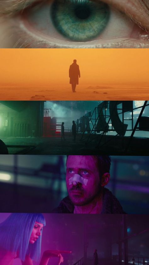 An epitome of cinematography Cyberpunk Cinematography, Scifi Cinematography, Blade Runner Cinematography, Blade Runner 2049 Cinematography, Cinematography Shots, Movie Frames, Movie Color Palette, Filmmaking Cinematography, Neon Noir