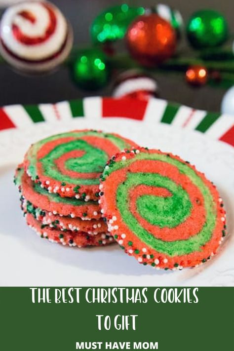 Sugar Cookies For Decorating, Crispy Sugar Cookie Recipe, Cookies For Decorating, Christmas Pinwheel Cookies, Christmas Cookies To Make, Housewife Recipes, Swirl Sugar Cookies, Triple Chocolate Chip Cookies, Buttery Sugar Cookies