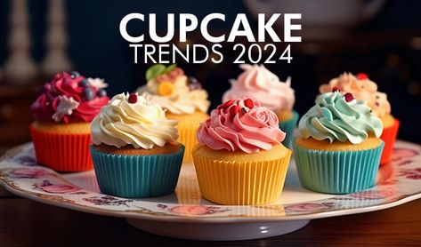 Cupcake Trends for 2024 : Exotic Flavors, Innovative Decorations Ombre Cupcakes Frosting, Gourmet Cupcake Flavor Ideas, Cupcake Trends, Gourmet Cupcakes Flavors, Pretty Cupcakes Designs, Professional Cupcakes, Specialty Cupcakes, Elegant Cupcakes, Cherry Cupcakes