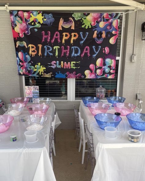 Slime-tastic fun with friends at our gooey slime party! 💚🎉 #SlimeParty #MessyFun #DIYSlime #PartyTime #CreativePlay #SlimeSquad Slime Birthday Party Ideas, Making Slime, Slime Party, Fun With Friends, How To Make Slime, Diy Slime, 11th Birthday, Bday Ideas, July 1