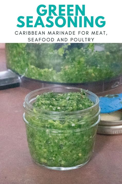 Green Seasoning Recipe, Nutritionist Recipes, Homemade Chicken Gravy, Green Seasoning, Seasoning Recipe, Marinate Meat, Single Recipes, Popular Snacks, Chicken Gravy