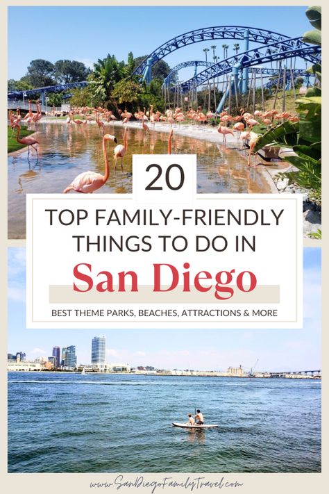 Looking for fun things to do in San Diego with kids? Family-friendly San Diego attractions range from the world-famous San Diego Zoo to the beautiful beaches, and tons of other fun activities the whole family can enjoy. Here is a no-fluff guide to the best things to do in San Diego with kids to help you plan an amazing visit to America's Finest City. San Diego With Kids, San Diego Activities, San Diego Attractions, California With Kids, Best Island Vacation, Visit San Diego, Dumaguete, Old Town San Diego, Awesome Mom