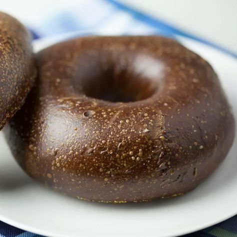 Pumpernickel Bagel | Bengingi Pumpernickel Bagel, Smell Like A Bakery, Bagel Toppings, Cottage Bakery, Rye Flour, Caraway Seeds, German Words, Weak In The Knees, Recipes From Around The World