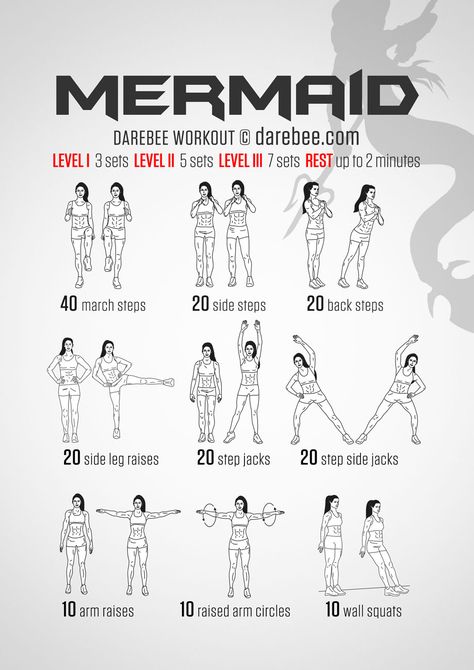 Mermaid Workout Darebee Workout, Neila Rey Workout, Hero Workouts, Superhero Workout, Fit Girl Motivation, Free Workouts, I Work Out, Get In Shape, Workout Challenge