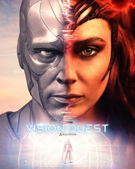 Agt Design (@agtdesign10) / Twitter Vision And Scarlet Witch, Concept Poster, Vision Quest, Fan Poster, Superhero Batman, Marvel Tv, Face Characters, Detective Comics, Comic Movies