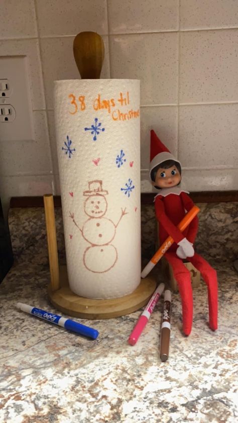 Elf On The Shelf New Years Ideas, Elf On The Shelf Portrait, Elf Has N The Shelf Ideas, Elf On The Shelf Jokes, Christmas Facts, Elf Shenanigans, Elf Ideas Easy, Baby Elf, Elf Magic