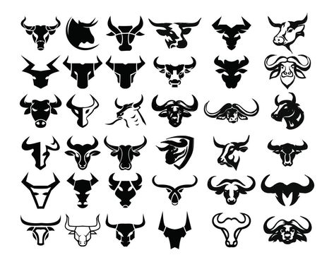 logotipo de toro, silueta de un toro, vector de toro, inspiración del logotipo de búfalo Taurus Logo Design, Toro Vector, Toro Logo, Taurus Logo, Girlfriend Tattoos, Buffalo Tattoo, Bull Symbol, Bison Logo, Bike Logo