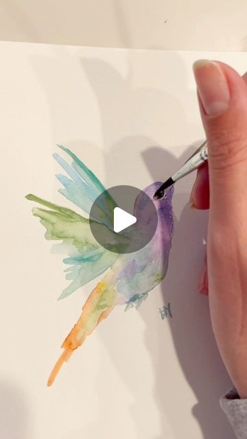 Dana Marx on Instagram: "New hummingbirds!  Watercolor 5x7" How To Paint A Hummingbird, Hummingbird Art Watercolor, Hummingbird Outline, Hummingbird Watercolor Painting, Watercolor Birds Tutorial, Hummingbird Drawing, Hummingbird Watercolor, Watercolor Hummingbird, Hummingbird Painting