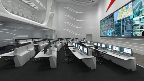 Control Room Design | Custom Designed Command Centers Technology Room Design, Control Room Design, Comand Center, Command Room, Command Center Design, Monitoring Room, Story Script, Workstations Design, Control Room