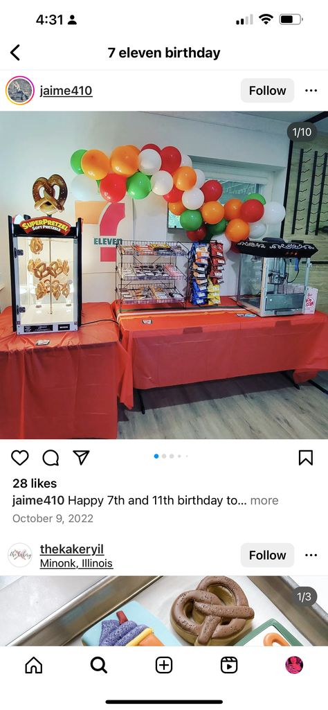 7 Eleven Theme Party, 7 Eleven Birthday Theme, 7 Eleven Party, 711 Birthday Party, 7/11 Themed Birthday Party, 7/11 Party Theme, 7/11 Birthday Party, 7 Eleven Birthday Party, 7/11 Birthday Theme