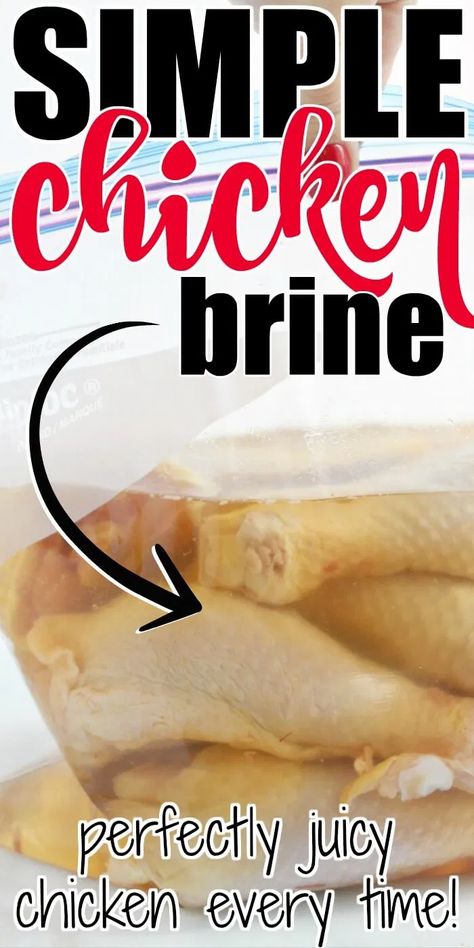 Turkey Brine Recipes Easy, Best Chicken Brine, Chicken Breast Brine Recipe, Quick Chicken Brine, Simple Chicken Brine, Brining Meat, Chicken Brine, Brine Chicken Breast, Basic Brine