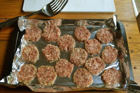 Sausage For A Crowd, Sausage Patties In The Oven, Sausage In The Oven, Cooking Sausage, Dear Boys, Burger Pizza, Jimmy Dean Sausage, Sausage Patties, Hashbrown Breakfast Casserole