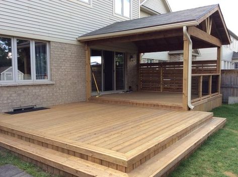 Home Deck Ideas, Mobile Home Deck Ideas, Deck For Mobile Home, Mobile Home Diy, Ground Level Deck Ideas, Deck Ideas Backyard, Floating Deck Ideas, Mobile Home Porches, Build A Porch