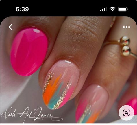 Acrylic Nails Vacation, Beach Summer Nails, Nail Art Designs 2023, Summer Nails Ideas, Summer Gel Nails, Cute Simple Nails, Simple Gel Nails, Summery Nails, Cute Gel Nails