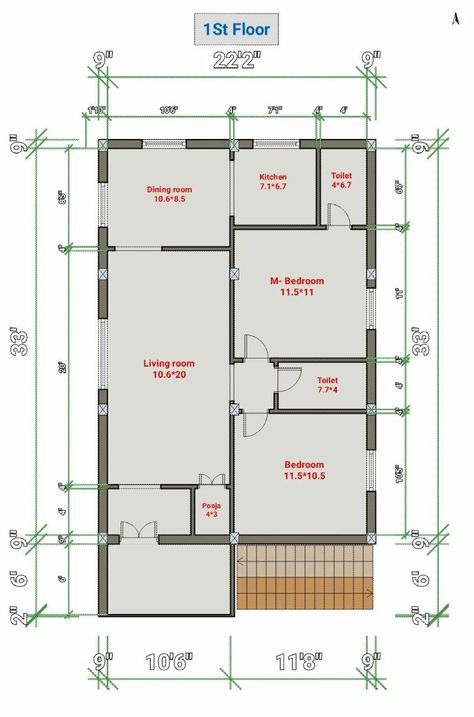 Home Plans Indian, 20x30 House Plans, West Facing House, 20x40 House Plans, 30x40 House Plans, First Floor Plan, 2bhk House Plan, Indian House Plans, Small House Floor Plans