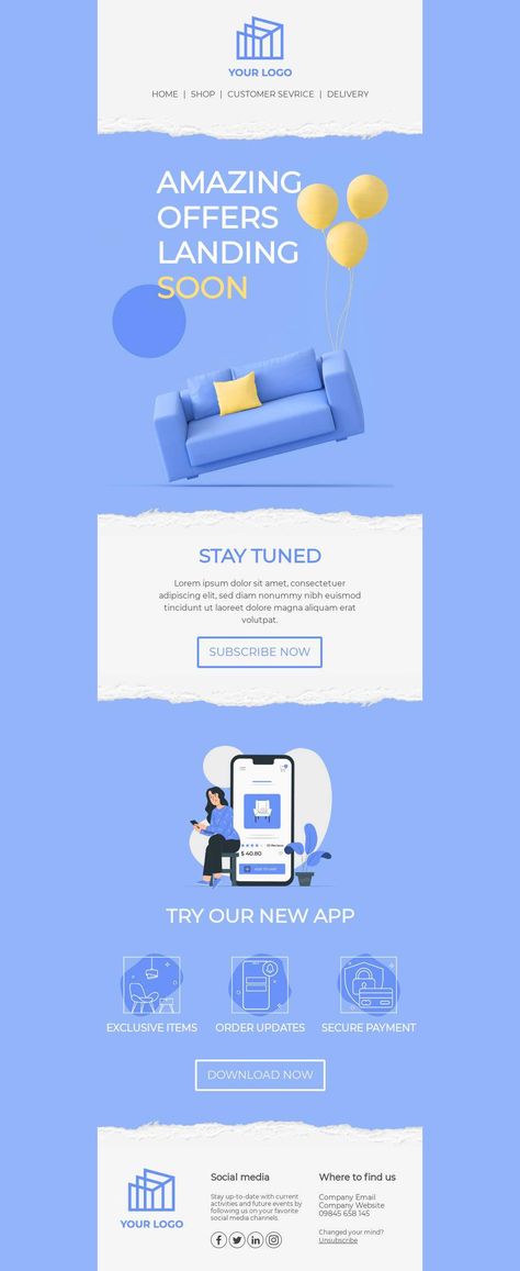 Email Design Trends to Look For in 2021 - Email Design Mail Template Design, Emailer Design, Newsletter Design Layout, Professional Email Templates, Mailing Design, Ui Design Principles, Html Email Templates, Email Layout, Email Marketing Design Inspiration