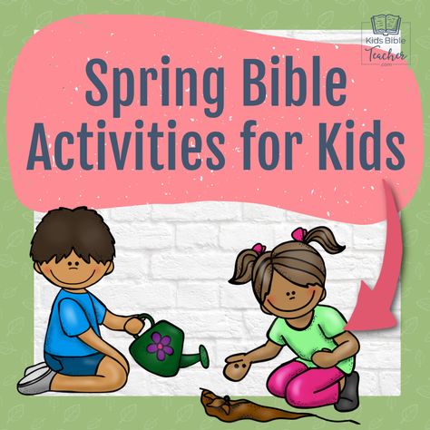 Spring Bible crafts and activities to help kids learn Bible verses and Bible lessons Bible Activities For Kids, Bible Teacher, Kids Bible, Bible Activities, Bible Crafts, Bible For Kids, Bible Lessons, Help Kids, Kids Learning