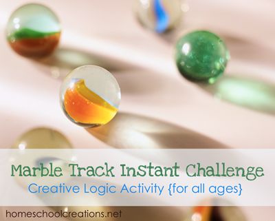 Marble Track Instant Challenge and free printables: Using basic materials, children create a marble track to lead a marble into a taped area. Creative Problem Solving Activities, Odyssey Of The Mind, Destination Imagination, Marble Tracks, How To Homeschool, Free Homeschool Printables, Problem Solving Activities, Creative Curriculum, Force And Motion