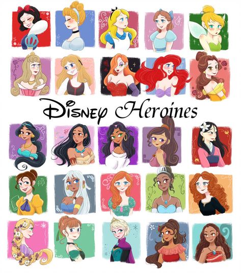 Disney Kızları, Disney Heroines, Disney Word, Disney Princess Anime, Princesas Disney Anime, Disney Princess Tattoo, Disney Princesses And Princes, Kawaii Disney, Cartoon Disney