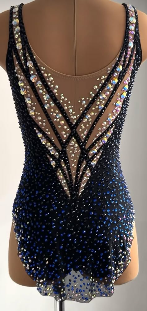 Fancy Leotard, Acro Leotards, Leotards Gymnastics Rhythmic, Gymnastics Suits, Blue Leotard, Leotard Costume, Competition Leotard, Custom Dance Costumes, Rg Leotard