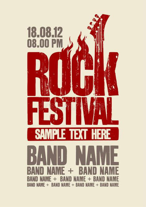 Rock Music Poster Design, City Festival Poster, Metal Festival Poster, Rock Music Festival Poster, Rock Concert Poster Design, Music Festival Poster Design Inspiration, Music Festival Logo Design, Rock Graphic Design, Rock Festival Poster