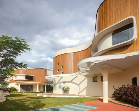 Architecture Archives - The Architects Diary Early Learning Centre Design, Biophilic Facade, Kindergarten Facade, Secondary Skin, Skylight Covering, Brick Feature Wall, Modern Tree House, Early Years Educator, Early Learning Centre