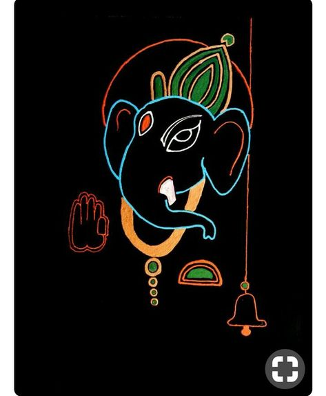 Painting Elephant Easy, Pinterest Painting, Easy Wall Art, Painting Elephant, Ganesha Drawing, Ganesh Art Paintings, Ganesh Chaturthi Images, Ganesh Wallpaper, Shri Ganesh