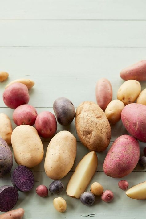 How many types of potatoes are there? There are over 200 varieties of potatoes. Potatoes USA, the authority on potatoes, reference guide to potato types. Easy Salad Recipes Healthy, Potato Types, Salad Recipes With Chicken, Potato Photography, Potato Flower, Salad Recipes Easy, Quick Easy Salad, Salad Recipes Healthy, Potato Harvest