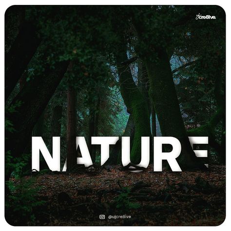 Nature Creative Ads, Nature Typography Design, Forest Branding, Graphic Design Nature, Adventure Graphic Design, Nature Graphic Design, Nature Typography, Typography Flyer, Nature Graphics