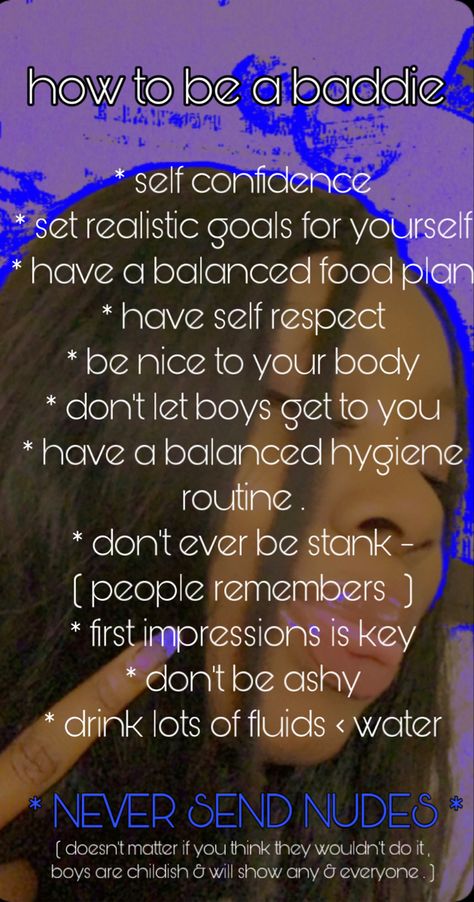 How To Be A Baddie On A Budget, How To Be A Baddie Tips, How To Be Baddie, How To Be A Baddie At School, How To Be A Baddie, Zuri Ross, Be A Baddie, Changing Lifestyle, Baddie Advice