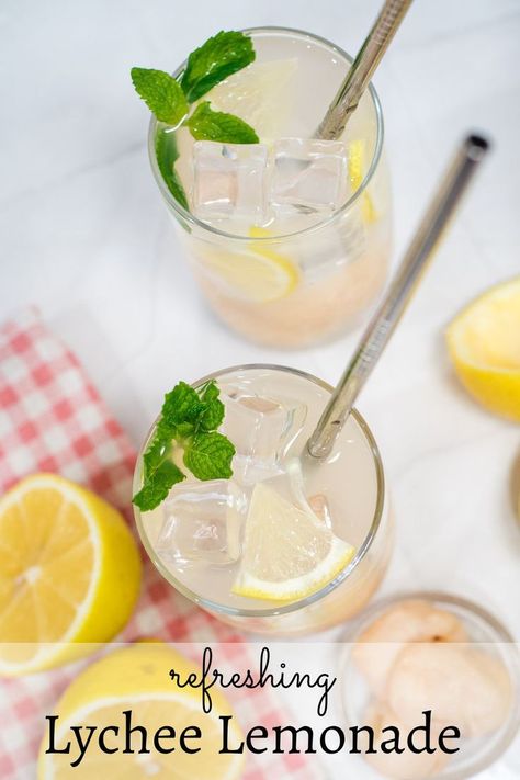 #lycheelemonade #lycheelemonaderecipe #litchilemonaderecipe #decoatedtreats #lemonlycheeiceddrink Lychee Lemonade Recipe, Lychee Lemonade, Lychee Iced Tea, Iced Drinks Recipes, Noodle Bar, Iced Tea Recipes, Spiralizer Recipes, Lemonade Recipe, Tea Bar