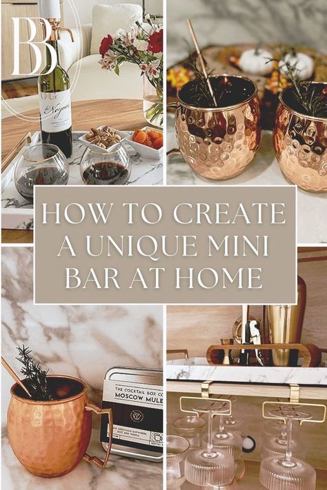 Upgrade your space with a modern home mini bar. Explore innovative ideas and stylish decor. Get tips on essential setup and find unique Amazon finds to enhance your aesthetic. Perfect your home decor with these Amazon favorites. Create your mini bar now! Bar Tray Styling, Home Mini Bar, Mini Bar At Home, Fun Gadgets, Bar For Home, Bar Setup, Stemware Rack, Wine Aerator, Bar Tray