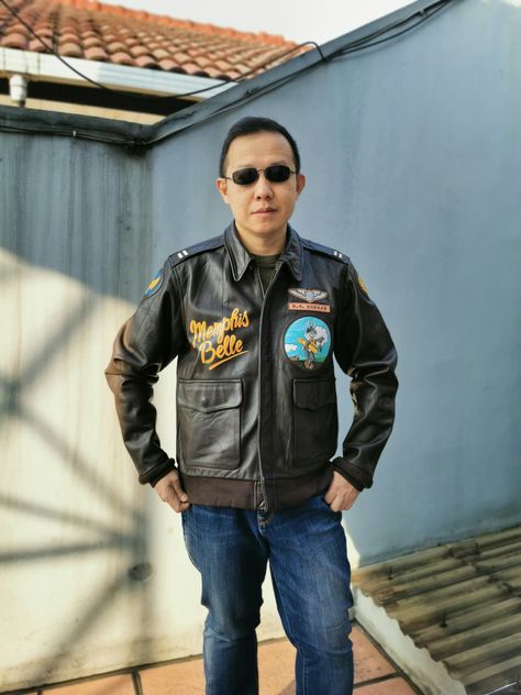 Memphis Belle A2 Flight Jacket (Nakata Shoten) A2 Flight Jacket, Memphis Belle, Flight Jacket, Military Jacket, Flight, Bomber Jacket, Leather Jacket, Leather