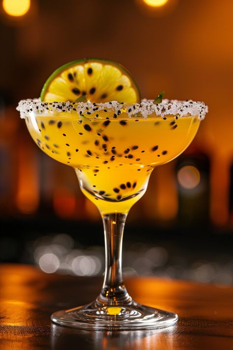 Refreshing Passion Fruit Margarita Recipe - Easy & Delicious #cocktails #cocktailrecipes #classiccocktails Fruit Margarita Recipe, Passion Fruit Margarita Recipe, Passion Fruit Margarita, Fruit Margarita, Easy Margarita Recipe, Traditional Margarita, Citrus Cocktails, Fresh Dishes, Grapefruit Soda