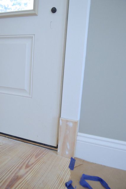 Farmhouse Trim Choices - NewlyWoodwards Farmhouse Molding And Trim, Floor Trim Ideas Baseboards, Farmhouse Trim Baseboards, Baseboards And Trim Ideas, Farmhouse Baseboards, Craftsman Door Trim, Base Board Trim, Farmhouse Style Trim, Farmhouse Trim