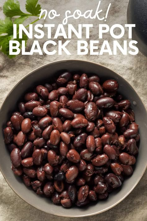 Forget the canned stuff! For the quickest, most effortless black beans, try using the Instant Pot! Here's how. Canning In Instant Pot, Indian Lentil Recipes, Dry Black Beans, Best Meal Plans, Black Bean Recipe, Instant Pot Black Beans, Vegetarian Instant Pot Recipes, Vegetarian Mexican Recipes, Farmhouse Recipes