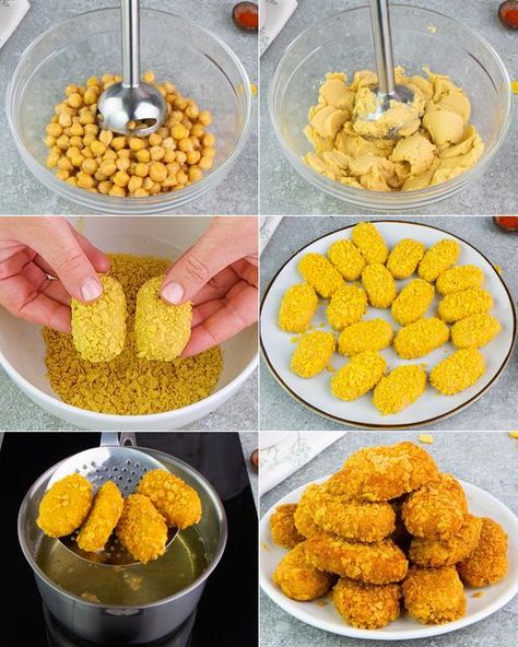 Vegan For Beginners Chickpea Nuggets, Vegan Chickpea, Nuggets Recipe, Vegan Recipes Beginner, Vegan Ranch, Gourmet Vegan, Savory Appetizer, Trending Recipes, Free Snacks