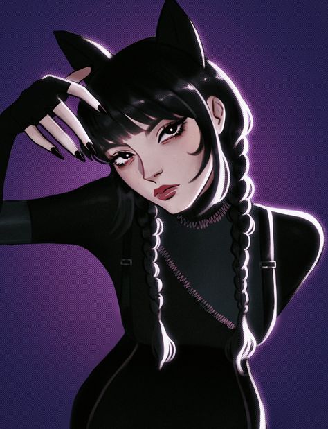 lina ★ 🇧🇷 on Twitter: "evil kitty https://t.co/PTXYi5Jrkd" / Twitter Wednesday Icon, Wednesday Movie, Addams Family Wednesday, Catty Noir, Draw The Squad, Horror Themes, Addams Family, Wednesday Addams, Cute Little Drawings