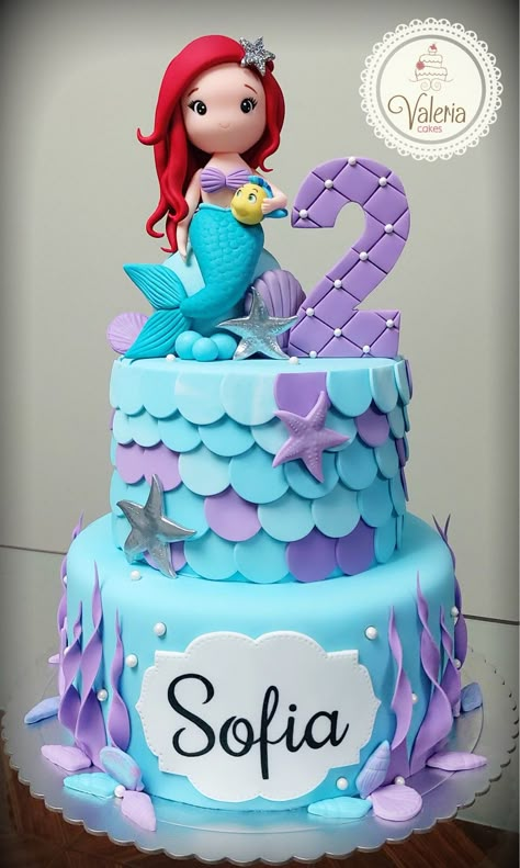 Mermaid Birthday Cakes For Girls Kids, Birthday Cake Marmeid, Birthday Cake Ariel Mermaid, Mermaid Themed Birthday Cake, Ariel Birthday Cake Ideas, Birthday Cake Mermaid Theme, Cake Ariel Mermaid, Mermaid 5th Birthday Cake, Ariel The Little Mermaid Birthday Party