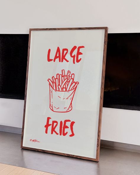 Size matters! When it comes to fries. Which one are you ordering? 🍟 Now in store, available to order for all your potato lovers! 😋 Fry Yay, Joys Of Life, Small Fry, Floral Signs, Event Sign, Simple Joys, Size Matters, Joy Of Life, Gallery Wall Set