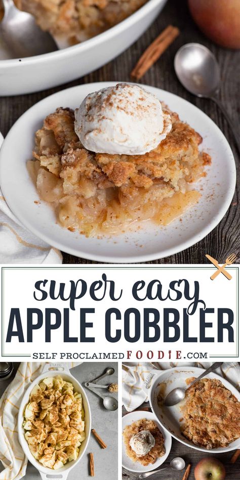 Pressure Cooker Pork Roast, Easy Apple Cobbler, Apple Cobbler Easy, Cobbler Recipes Easy, Apple Cobbler Recipe, Cobbler Easy, Apple Desserts Easy, Brown Betty, Apple Cobbler