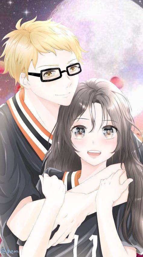 Tsukishima Kei and Y/N HAIKYUU!! Haikyuu X Y/n Fanart, Tsukishima Kei X Yn, Tsukishima X Yn, Haikyuu X Y/n, Wattpad Ideas, Kei Tsukishima, Haikyuu Tsukishima, Female Oc, Tsukishima Kei