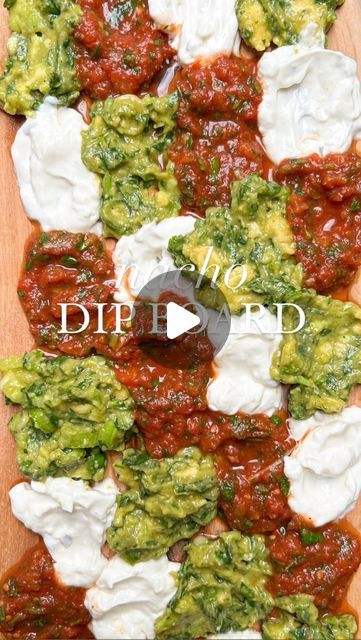 Marina L Georgallides🌞Food Content Creator✨ on Instagram: "THE NACHO DIP BOARD🤯 say what‼️ follow @chefmarinie & @thefeedfeed for more! 

My mind is truly blown. I honestly can’t believe it’s taken me this long to try it and now that I have, I am obsessed 🤩 

This idea makes for the PERFECT platter for game season too!🏈 

📌RECIPES for the best homemade guacamole and best salsa below ! 

For the guacamole, gather 
2 avocados
5 cherry tomatoes, finely chopped
A handful fresh coriander, finely chopped 
1 sprig spring onion, finely chopped 
1 lime, juiced 
1/2 tsp cumin
1 tsp dried coriander
1/2 tsp paprika
1/4 tsp cayenne pepper 
1 tbsp garlic infused oil
Salt to taste 

For the homemade salsa, gather 
2 sprigs spring onion
Handful fresh coriander
400g tinned chopped tomatoes
1 lime, squ Nacho Board Ideas, Nachos Platter, Nacho Platter, Best Homemade Guacamole, Garlic Infused Oil, Dip Board, Best Salsa, Nacho Dip, 30 December