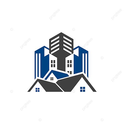 House And Building Logo Design Template Building Logo Design, Block Illustration, Property Logo Design, Logo Building, Home Real Estate, Logo Frame, Corporate Template, Property Logo, Painting Logo